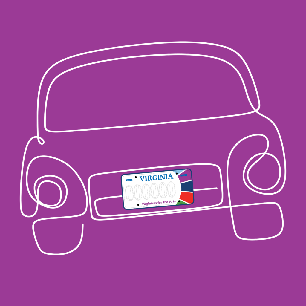 VCA लाइसेंसप्लेट कार मैजेंटा BKGD